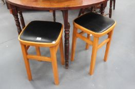 A PAIR OF STOOLS