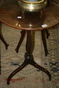 A REGENCY MAHOGANY TRAY TOP TRIPOD TABLE