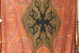 AN ANTIQUE PAISLEY PANEL.