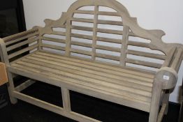 A LUTYENS DESIGN GARDEN BENCH