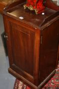 A LATE VICTORIAN BEDSIDE CABINET