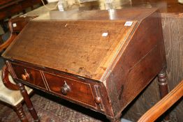 AN UNUSUAL GEORGIAN MAHOGANY WRITING BUREAU