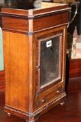 A MINIATURE CONTINENTAL WALNUT ARMOIRE