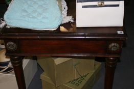 A PAIR OF BRASS MOUNTED END TABLES