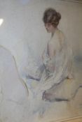 WALTER ERNEST WEBSTER (1877-1959) THE AWAKENING SIGNED WATERCOLOUR. 47x39cms