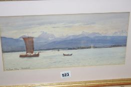 TRISTRAM ELLIS (1844-1922), THREE WATERCOLOURS: "MOLDEFJORD" AND "NILE", BOTH SIGNED AND TITLED,