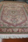 A PERSIAN SILK RUG. 160X111 CMS