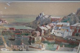 WILLIAM LYONS WILSON (1892-1950) (ARR), POLPERRO, WATERCOLOUR, 38 X 49CM.