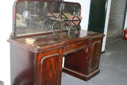 A VICTORIAN MAHOGANY MIRROR BACK SIDEBOARD