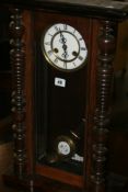 A VICTORIAN WALL CLOCK