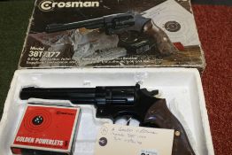 A BOXED CROSSMAN MODEL 38T .177********WITHDRAWN BY VENDOR**************