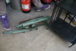 A CAST IRON FRAME CUTTER AND BLADES