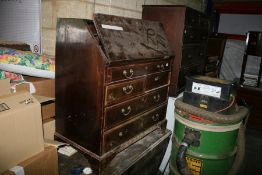 A GEO.III.MAHOGANY BUREAU