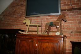 TWO TOY HORSES