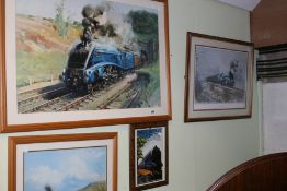 A TERENCE CUNEO PRINT,ETC