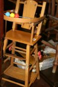 TWO DOLLS HIGH CHAIRS