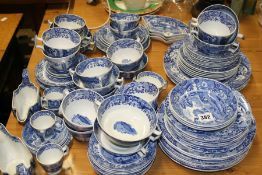 A SPODE ITALIAN PATTERN PART DINNER SERVICE,ETC