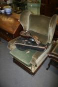 A VICTORIAN PATENT ADJUSTABLE READING CHAIR