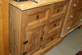 A PINE SIDE CABINET