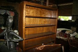 AN OAK BOOKCASE