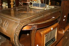 TWO COFFEE TABES AND AN ART DECO OCCASIONAL TABLE