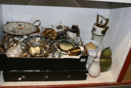 ASSORTED CHINA,PLATEDWARES,ETC