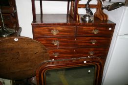 AN EARLY 19TH.C.MAHOGANY CHEST OF DRAWERS