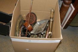 A COLLECTION OF COPPER,BRASS,METALWARES,ETC