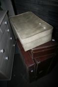 A LARGE TIN TRUNK,ETC