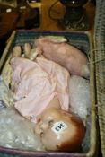 A VINTAGE DOLL,ETC