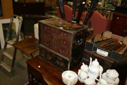 A JAPANESE LACQUERED CABINET