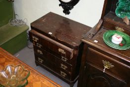 A SMALL 19TH.C.FOUR DRAWER CHEST