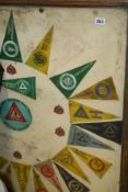 A QTY OF CYCLING RELATED EPHEMERA,  FLAGS