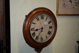 A VICTORIAN WALL CLOCK