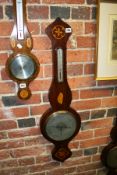 A VICTORIAN INLAID BAROMETER