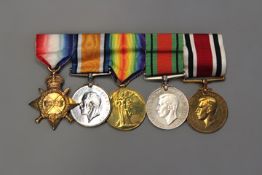 A rare First War Cherry Medal group of six, to Commander The Honourable G. Stopford, Royal Navy,