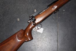 A .308 bolt action P14 heavy barrelled target rifle, serial no. W180299. Please note that this