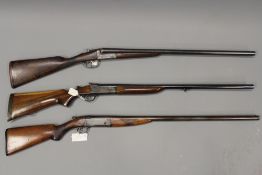 An AYA double barrelled 12-bore shotgun, serial no. 177531 together with a single barrelled 12-