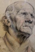 Ann Tooth (1912-1989) (ARR),Portrait of an elderly gentleman,signed and inscribed“Head