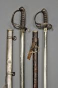 An 1821 Pattern Light Cavalry Officer`s sword, 88cm blade etched with scrolls and crowned VR cypher,