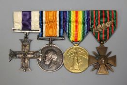 A good Royal Flying Corps Killed In Action Military Cross and Croix-de-Guerre group for