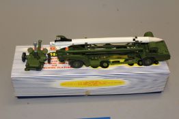Dinky 666 Corporate Missile Erector, mint condition with inner packing and instruction leaflet.