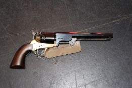 An Italian Black Powder copy of a Colt Navy, serial no. 24649. Please note this item will require