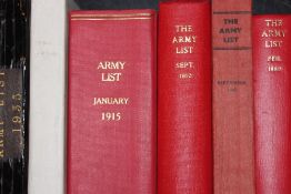 The Army List, a small collection comprising Spring 1969 part 1, April 1957, December 1950, August