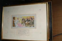 Donald McGill (1875-1962) (ARR),“Twas Christmas Day inthe Work House.....”signed,watercolour