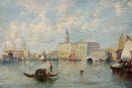 William Meadows (1825-1901),The Grand Canal, Venice looking towards Santa Maria della Salute,