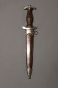 A Third Reich SA dagger, 22cm flattened diamond section blade RZM M.7/72/39 for Karl Rob, etched