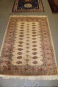 An Oriental rug of Bokhara design, 190 x 130cm.
