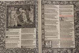 Kelmscott Press - William Morris, The Canterbury Tales compiled by Geoffrey Chaucer, a double page