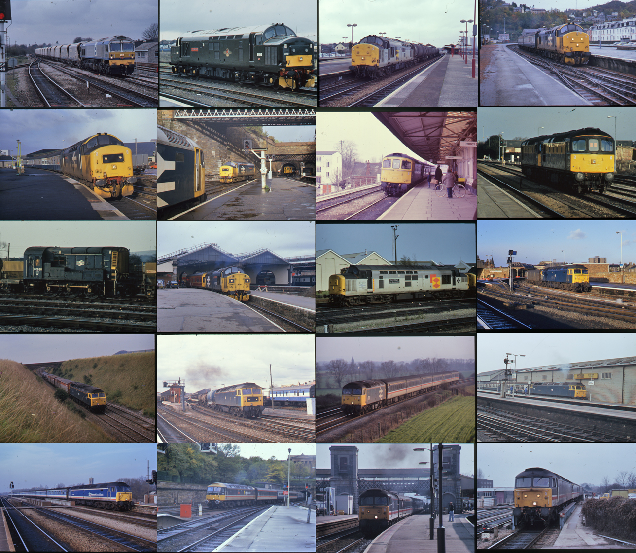 Colour Slides, approximately 360 Fuji of Modern Traction from the 1980`s and 1990`s. A good